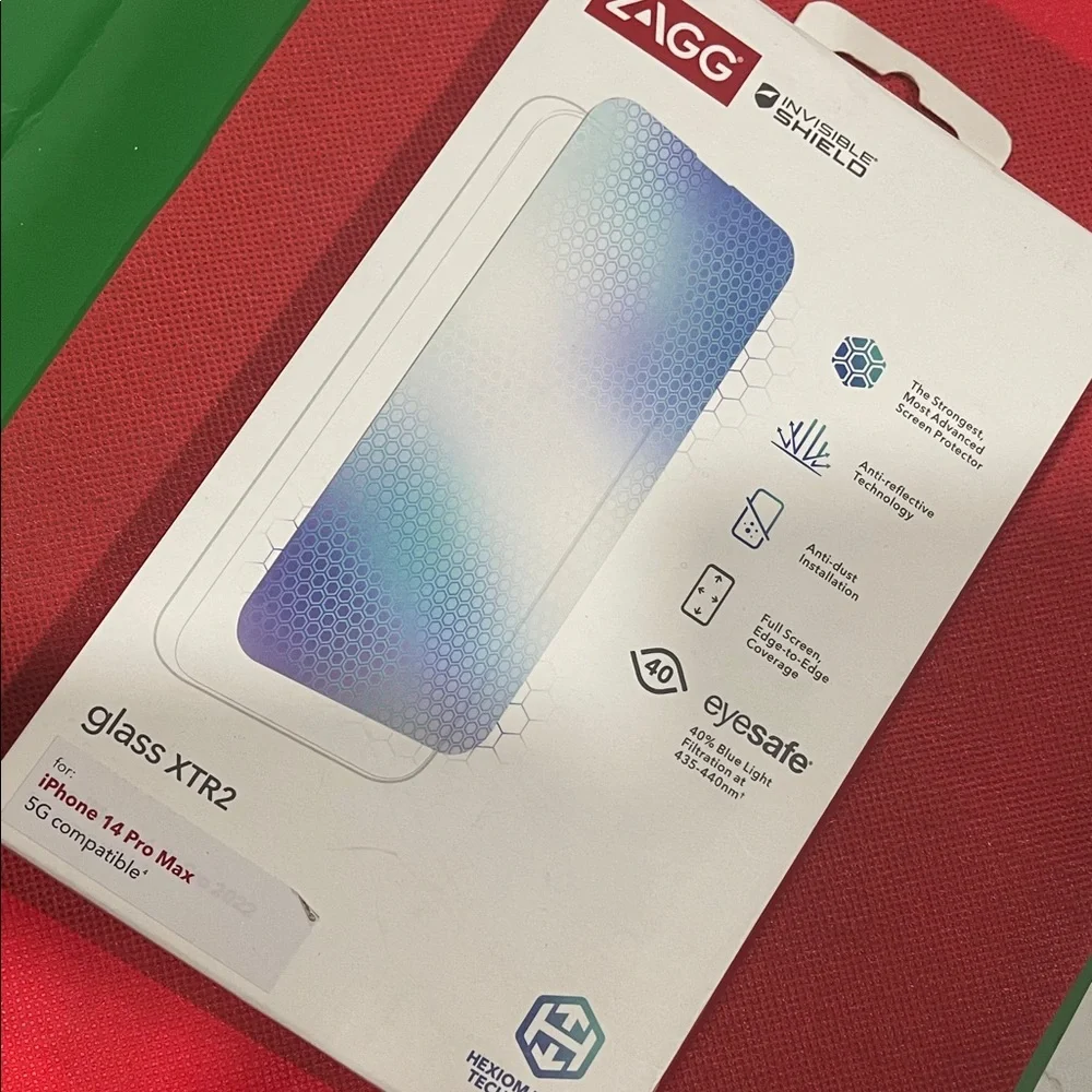 ZAGG InvisibleShield Glass XTR2 Screen Protector for iPhone 14 Pro Max - Blue
